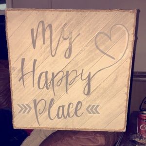 happy place wall decor